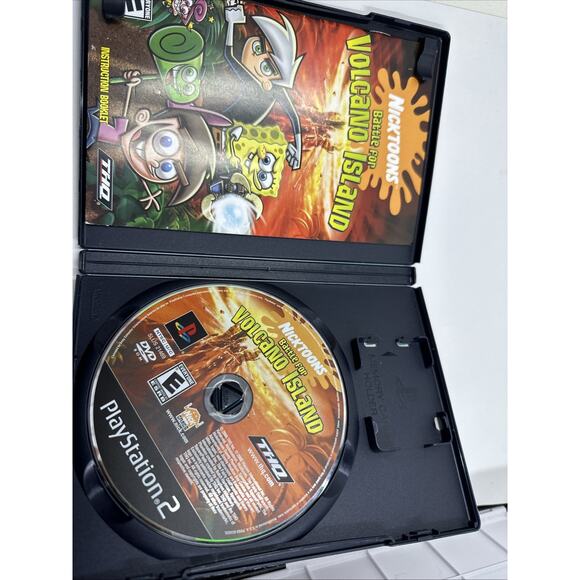 Nicktoons Battle for Volcano Island PS2 PlayStation 2 - Complete CIB - Picture 3 of 3